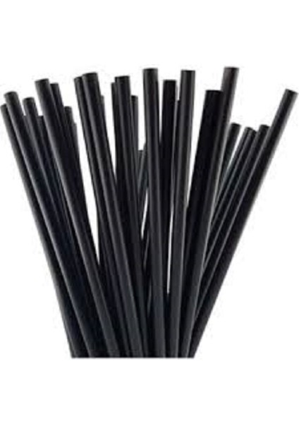 Alenked Ekonomik Siyah Frozen Pipet 22 cm 100'LÜ