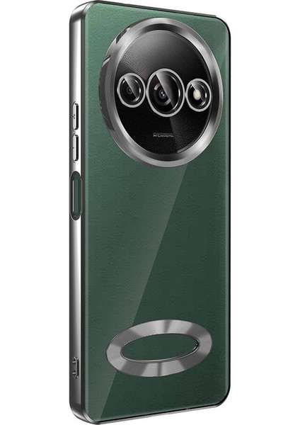 Xiaomi Redmi A3 4g 2024 Kılıf Logo Gösteren Kamera Korumalı Silikon Siyah