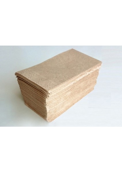 33x33 cm 2 Katlı 20'li Garson Katlama Kraft Kağıt Peçete fiyatları