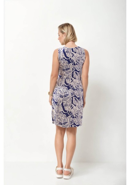 Yaprak Desen Sıfır Kol Elbise fırsatları