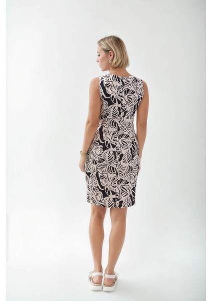 Yaprak Desen Sıfır Kol Elbise fırsatları