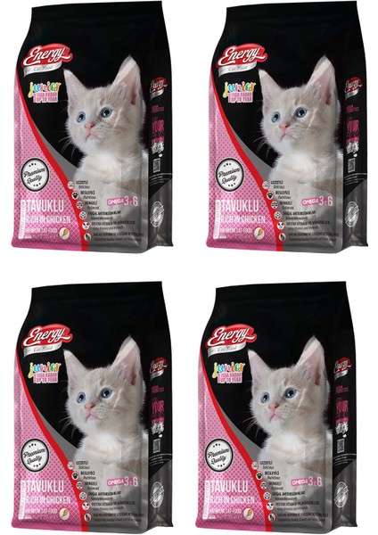 Tavuklu Yavru Kedi Maması 1 kg - 4 Adet