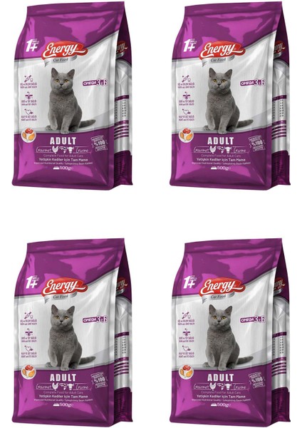 Gurme Yetişkin Kedi Maması 500 G - 4 Adet