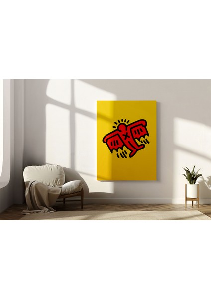 Salon Duvar Dekorasyonu Sanatsal Tablo Keith Haring Duvar Dekor Kanvas Tablo