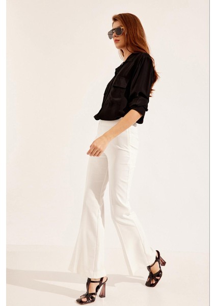 Ekru Bol Paça Pantolon fiyatları