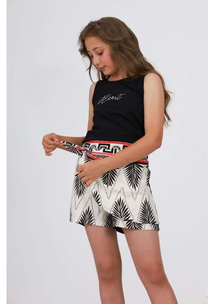 Nk 8-14 Yaş Sırt Detaylı Hitit Şort Etekli Kız Takım fiyatları