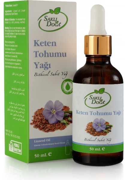 Premium Keten Tohumu Yağı Doğal Katkısız 50 ml