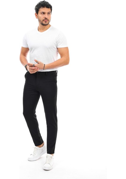 Erkek Dar Kesim Slim Fit Esnek Okul Pantolonu