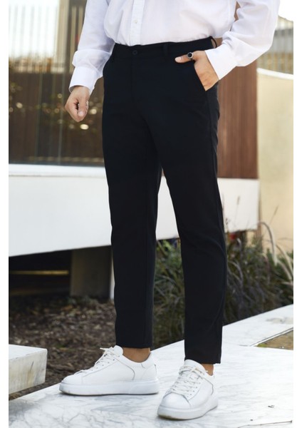 Erkek Dar Kesim Slim Fit Esnek Okul Pantolonu modelleri