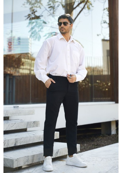 Erkek Dar Kesim Slim Fit Esnek Okul Pantolonu fırsatları