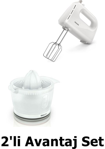 Narenciye Sıkacağı + Philips Yeni Seri El Mikseri Avantaj Set