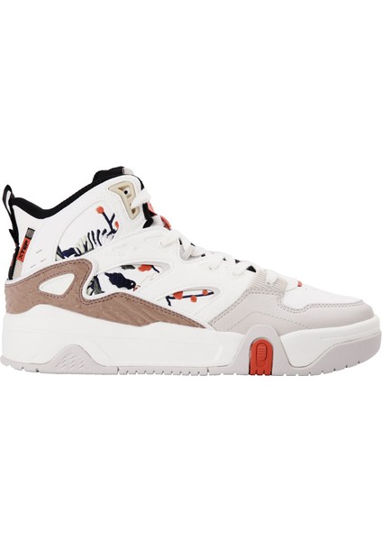 976119310009 Beyaz-Kahve Street Sneaker Ayakkabı
