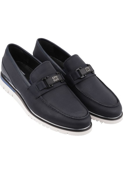 19488 Lacivert  Loafer Ayakkabı