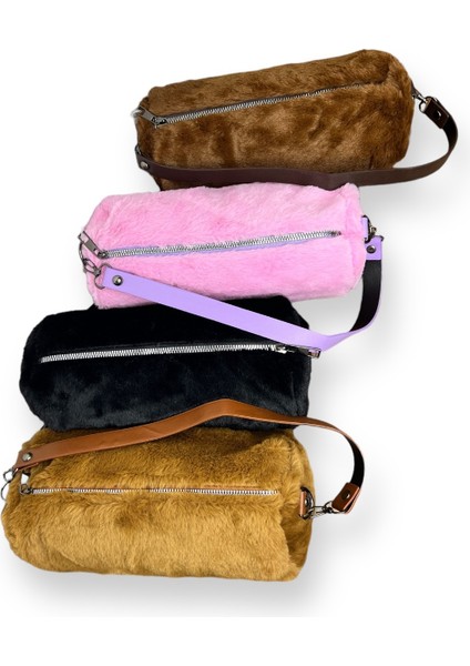 Peluş Silindir Çanta modelleri