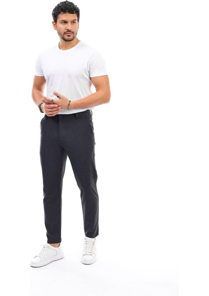 Erkek Dar Kesim Slim Fit Esnek Okul Pantolonu