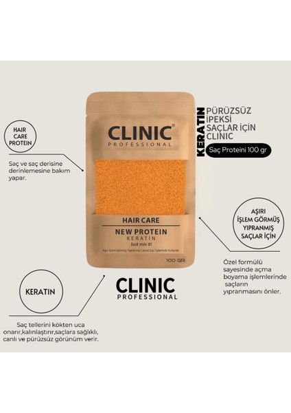 Clınıc Pyroo Haır Care Saç Bakım Proteini 100 gr x 2 Adet