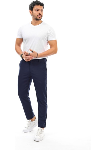 Erkek Dar Kesim Slim Fit Esnek Okul Pantolonu
