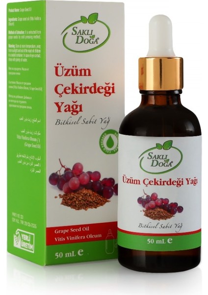 Premium Üzüm Çekirdeği Yağı Katkısız Doğal 50 ml
