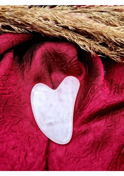 Sertifikalı Pembe Kuvars Taşı Doğal Taş Gua Sha Masaj Taşı modelleri