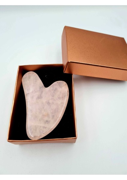 Sertifikalı Pembe Kuvars Taşı Doğal Taş Gua Sha Masaj Taşı fırsatları