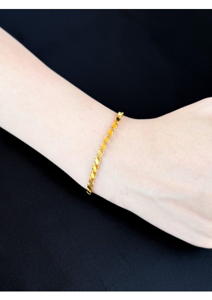 Altın Pullu Zincir Bileklik fiyatları