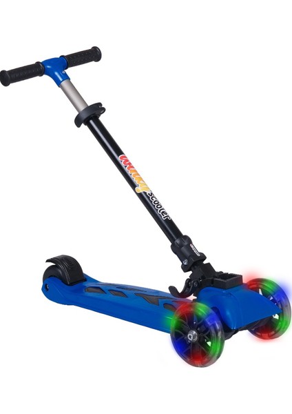 Scooter LED Işıklı 3tekerli Katlanabilir 5-9yaş 90KĞ Kapsiteli modelleri