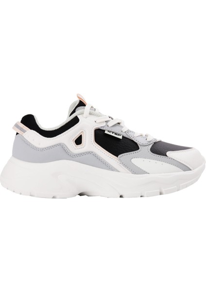 976118320001 Siyah-Beyaz Retro Sneaker Wmn Ayakkabı