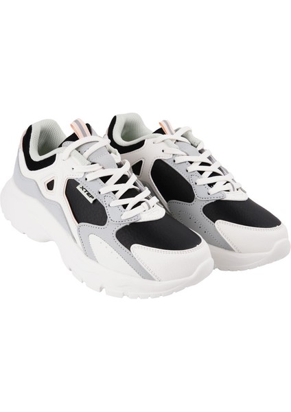 976118320001 Siyah-Beyaz Retro Sneaker Wmn Ayakkabı modelleri