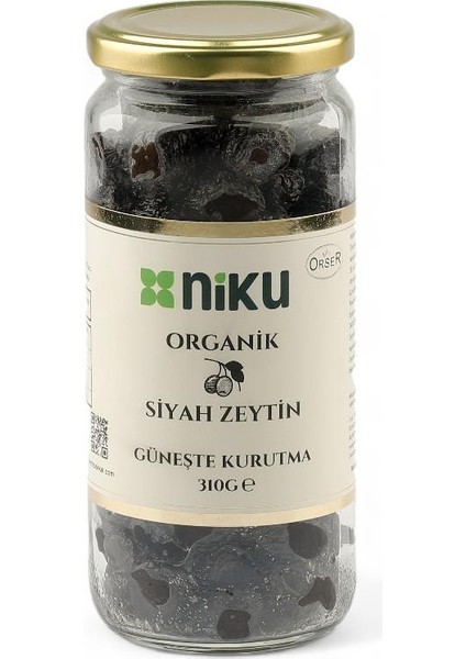 Organik Siyah Zeytin Güneşte Kurutma 310GR