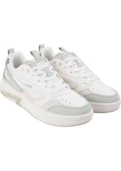 976118310044 Beyaz-Yeşil Street Sneaker Wmn Ayakkabı modelleri