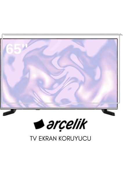 Arçelik Uyumlu 65" Inç 165 Ekran Tv Koruyucu Kırılmaz Paneli