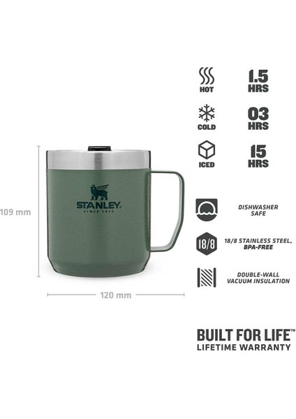 The Legendary Camp Mug Kapaklı Termos Bardak 0.35L 12OZ - Hammertone Green modelleri