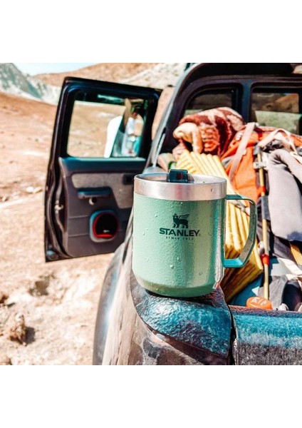The Legendary Camp Mug Kapaklı Termos Bardak 0.35L 12OZ - Hammertone Green indirimleri