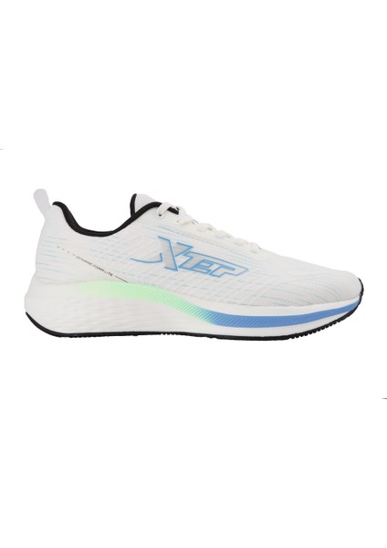 976119110038 Beyaz-Mavi Running Sneaker Ayakkabı