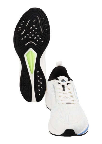 976119110038 Beyaz-Mavi Running Sneaker Ayakkabı