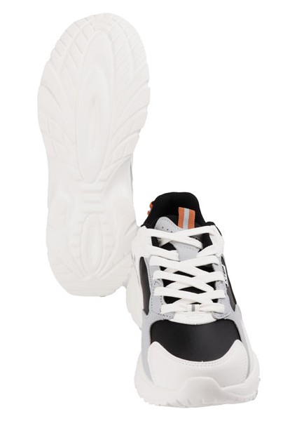 976119320002 Siyah-Beyaz Retro Sneaker Ayakkabı fırsatları
