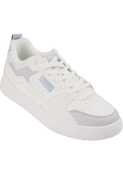 976118310018 Beyaz-Gri Retro Sneaker Wmn Ayakkabı