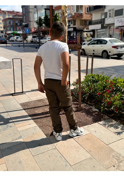 Çocuk Yeşil Likralı Esnek Eşofman Belli Okul Pantolonu fiyatları