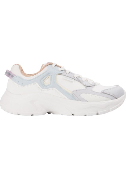 976118320001 Beyaz-Gri Retro Sneaker Wmn Ayakkabı