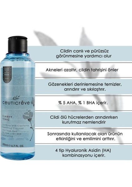 Yüz Temizleme Tonik - Clarity Tonic 200 ml modelleri