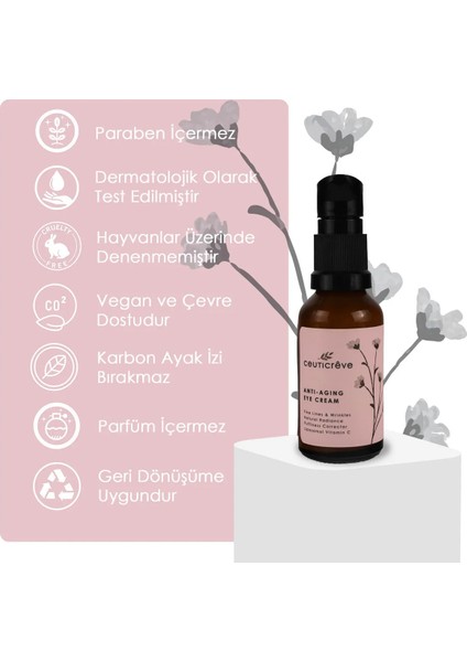 Yaşlanma Önleyici ve Nemlendirici Göz Çevresi Kremi - Anti-Aging Eye Cream 30 ml modelleri