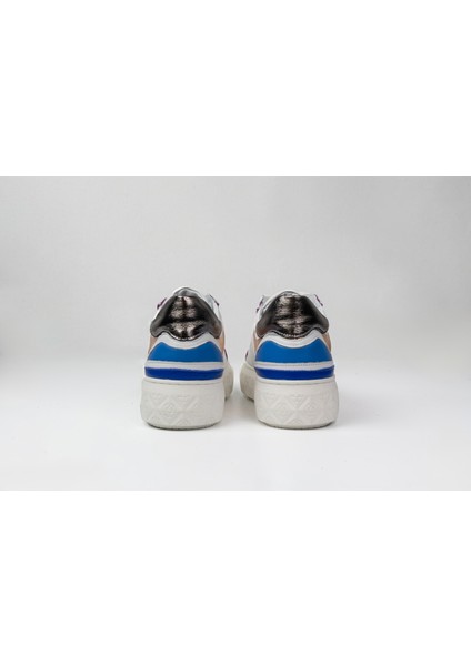 20342 Kadın Beyaz Mavi - Gri Detaylı Sneakers modelleri