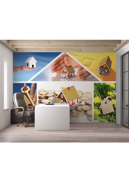 Ev Desenli Duvar Kağıdı modelleri