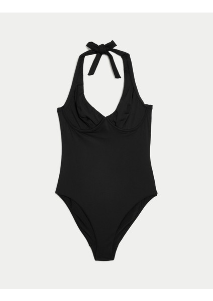 Marks & Spencer Regular Fit Halter Yaka Mayo