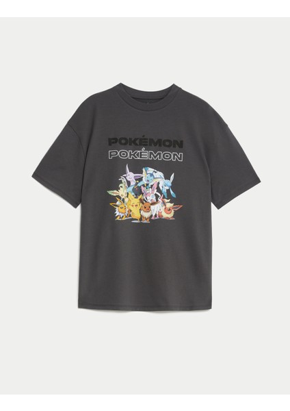 Marks & Spencer Saf Pamuklu Pokémon™ T-Shirt