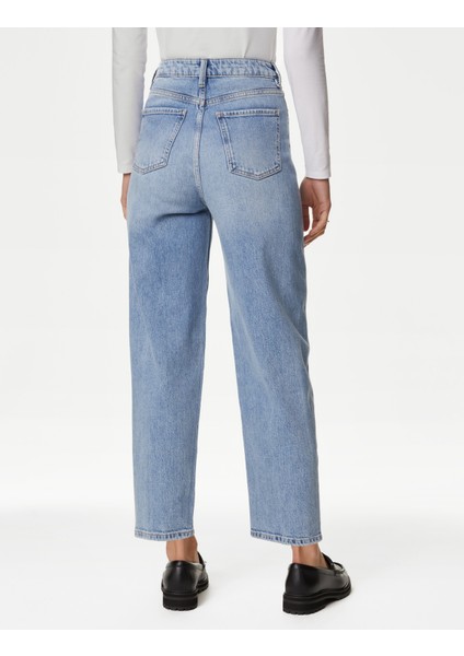 Yüksek Bel Carrot Leg Jean Pantolon modelleri