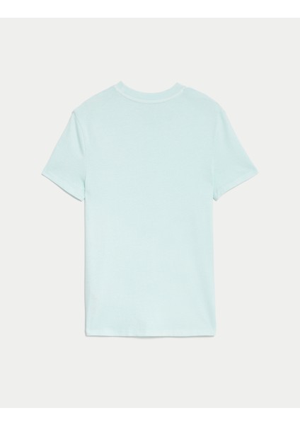 Saf Pamuklu Kısa Kollu T-Shirt fiyatları