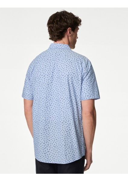 Saf Pamuklu Kısa Kollu Gömlek modelleri