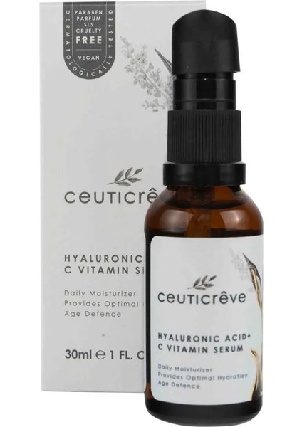 Nemlendirici C Vitaminli Serum Yoğun Formül - Hyaluronic Acid C Vitamin Serum 30 ml