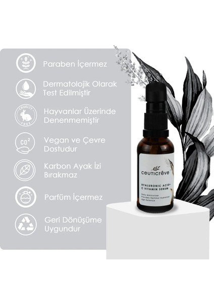 Nemlendirici C Vitaminli Serum Yoğun Formül - Hyaluronic Acid C Vitamin Serum 30 ml fırsatları